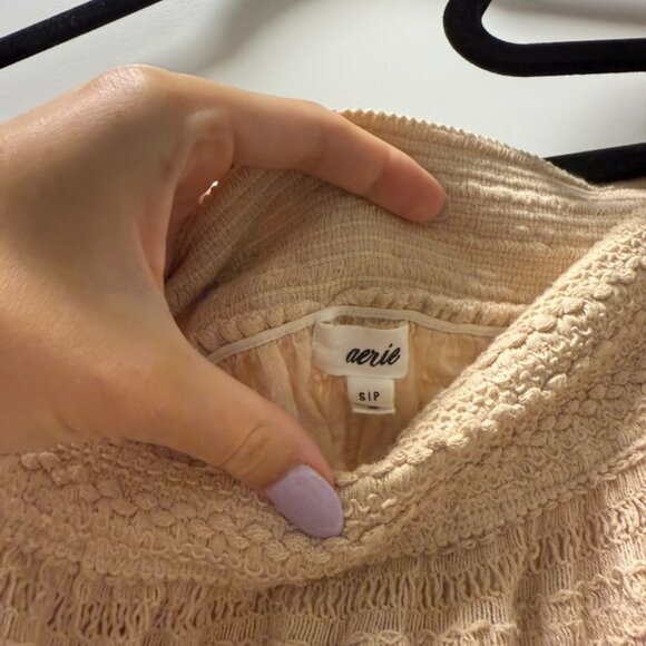 Aerie Ruffled Crochet Mini Skirt Set - Picture 5 of 7